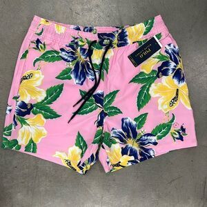 Polo by Ralph Lauren Men's Floral Swim Trunks - pink NEW
